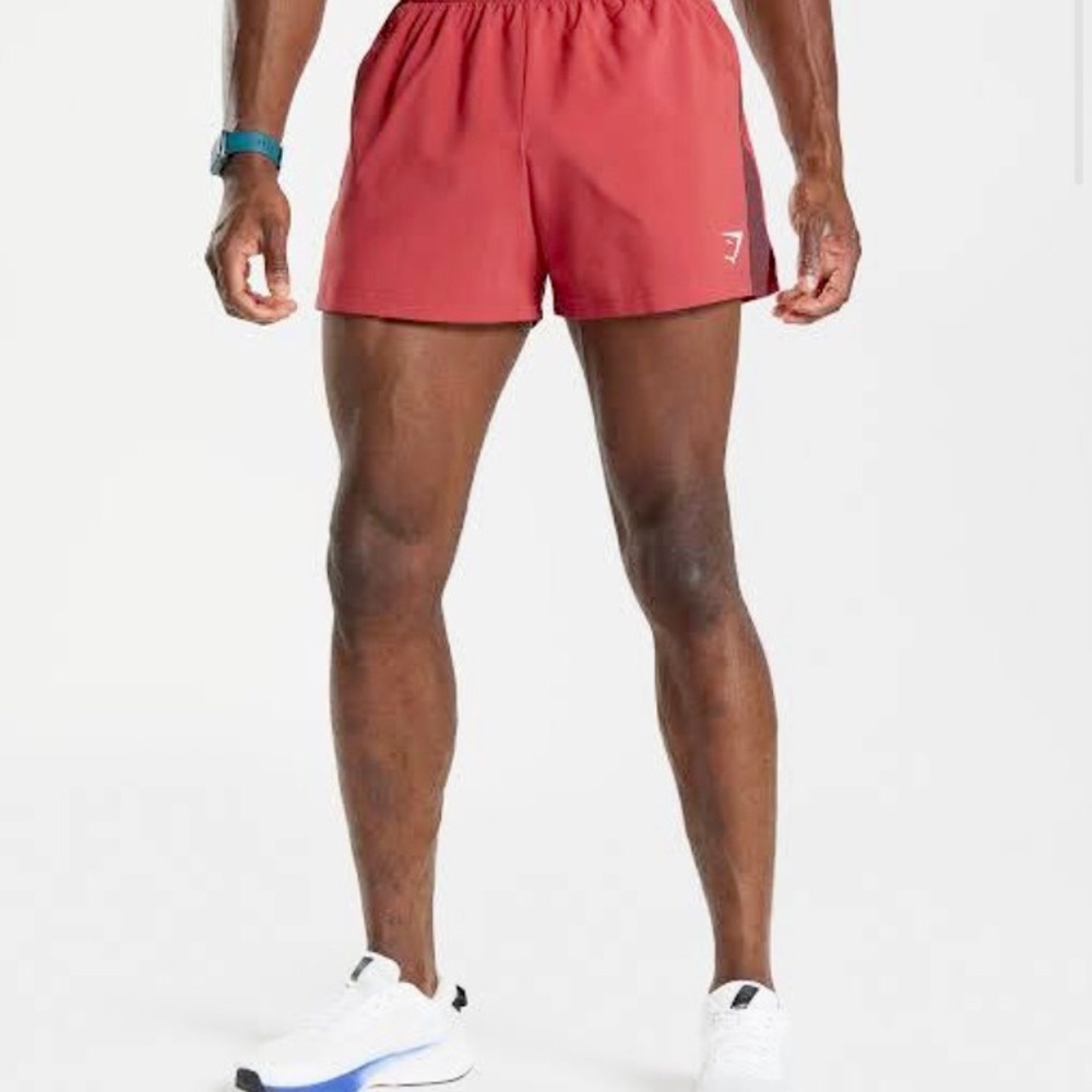 Gymshark Men’s Red Running Shorts Size S